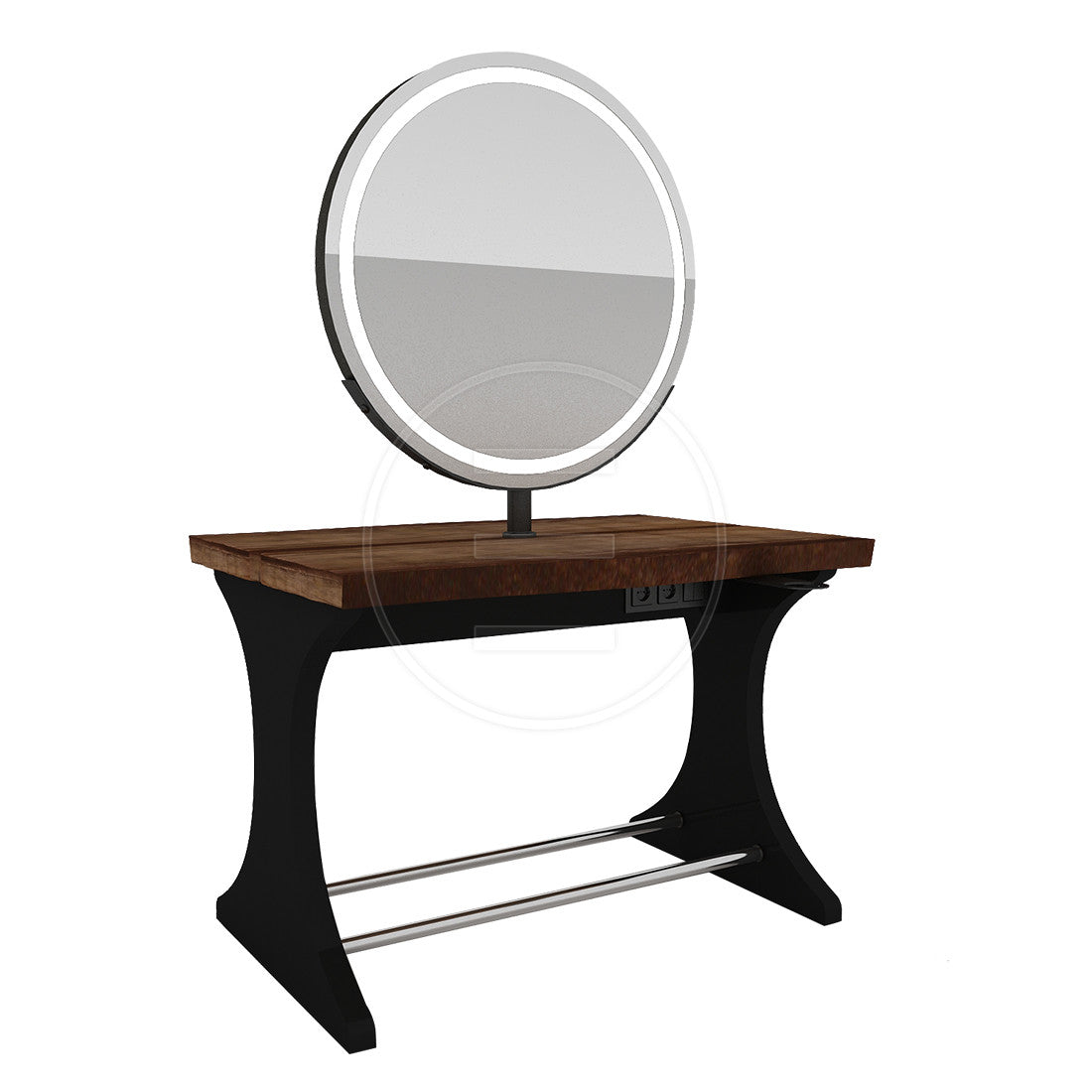 Woody Circle Island Damenfrisierplätze