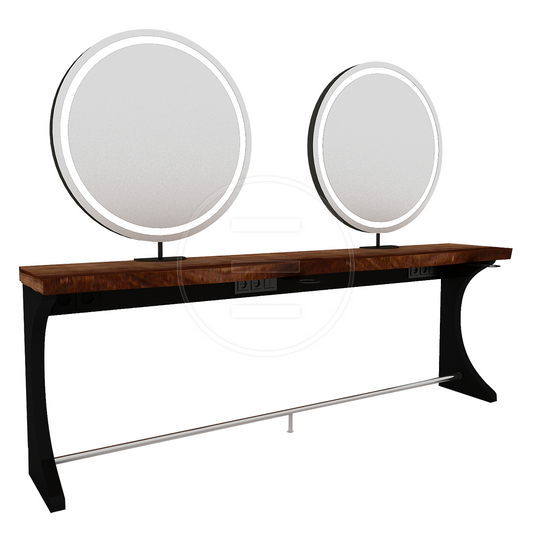 Woody Circle Double Damenfrisierplätze